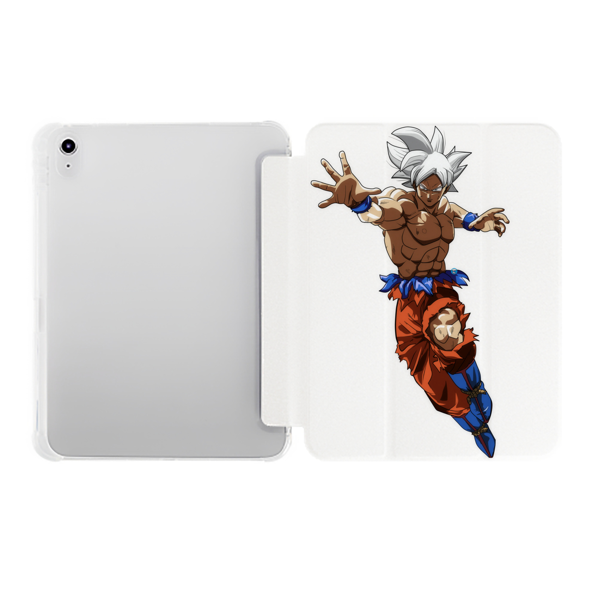 （画像用） ドラゴンボール 孫悟空（そん ごくう）Son Goku カカロット DRAGON BALL Kakarotto IPad ケース ペン収納付き 三つ折りスタンド PUレザー×シリコン 対応機種9.5/10.5/10.9インチ